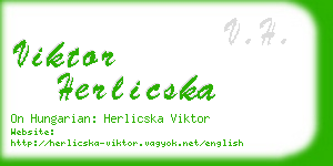 viktor herlicska business card